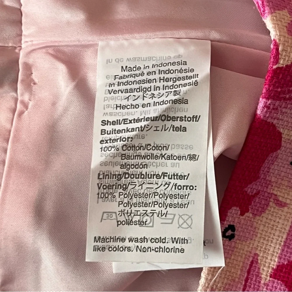 NWT J. Crew Floral Pink and Green Women's Pencil Skirt Resort Summer Beach 12/14 - Picture 8 of 8